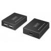 DIGITUS USB 2.0 CAT extender, 4 porty USB-A, 150m DA-73120