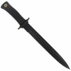 Vega Muela SCORPION-26N taktický nôž 26 cm, celočierna, guma, kožené puzdro