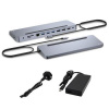i-tec USB-C Metal Ergonomic 4K 3x Display Docking Station, PD 100W + Charger 100W C31FLAT2PDPRO100W I-Tec