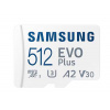 SAMSUNG micro SD card SDXC 512GB EVO PLUS class10 UHS-I U3 V30 (+ 1x adapter microSD na SD)