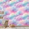 Tapeta pastelové dúhové oblaky