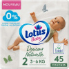 Plienky LOTUS BABY veľkosť 2 3-6 kg 45 kusov