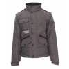 PAYPER FIGHTER 2.0 001012-005 / Pánska zateplená bunda 2v1, s odopínacími rukávmi - smoke/black 4XL