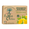 Le Petit Olivier extra jemné mydlo Verbena a citrón 2 x 100 g