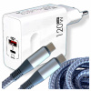 NABÍJAČKA USB DO TELEFÓNU | RÝCHLA QC ZÁSTRČKA | KOCKA 120W + KÁBEL