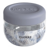 Quokka Plastová nádoba na jedlo Bubble Zen 500 ml 11x10 sivá