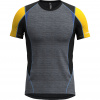 Crazy tričko Viper - pánské - šedé/žluté/černé Velikost: L