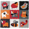 Baby Great Puzzle Penové puzzle Zvieratká šedé a červené XS 9 dielikov