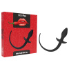 Erospace Silicone Anal Plug with Tail Wild Play C3 Black