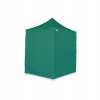 Nožnicový párty stan 2x2m oceľový Standard - 4 plné bočné steny - Zelený
