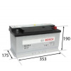 Bosch autobatéria 90Ah, S3 12V 720A, 0 092 S30 130