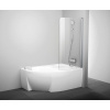 RAVAK CVSK1 Rosa vaňová zástena jednodielna ľavá bright alu+transparent, 7QLM0C00Y1