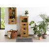 Bighome - Komoda Mango 50x30x120 prírodný lak IRON