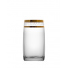 Bohemia Crystal Ideal poháre na vodu a nealkoholické nápoje so zlatým dekorom 250 ml (sada 6 kusov)