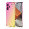 TopQ Zadný kryt pre Xiaomi Redmi Note 13 Pro+ 5G Shock dúhový ružovo-žltý