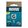 NOVUS tenké, ploché drôtené sponky typ G, 11/6 mm, 1200 ks