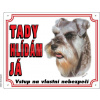 Stickers Výstražná plastová tabulka na plot Knírač