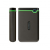 TRANSCEND 4TB StoreJet 25M3S SLIM, 2.5”, USB 3.0 (3.1 Gen 1) Externí Anti-Shock disk, tenký profil, šedo/zelený TS4TSJ25M3S Transcend