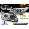 SVETLOMETY ANGEL EYES LED 3D CHRÓMOVÉ pre BMW E60 E61 03-07