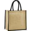 Westford Mill Taška Mini W477, nákupní, jutová, objem 6l COT500477o5799-natural/bla UNI Natural/černá