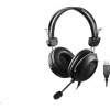 A4tech sluchátka HU-35, USB, černá