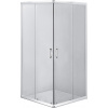 Deante Funkia, štvorcový sprchový kút 90x90 cm, výška 185cm, 5mm číre sklo, chrómový profil, KYC_041K