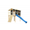 Detské ihrisko KARIBU BENJAMIN 9098 tm. sivé LG2414 - áno - nie - unisex - áno - nie - 4ks - 1ks - od 6 rokov - KARIBU HOLZTECHNIK - 2,44m - drevo - Detské drevené domčeky - terragrau - 3,25m - 1,98m