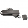 USB flashdisk SanDisk iXpand Luxe 256GB, USB-C + Lightning (SDIX70N-256G-GN6NE) sivý