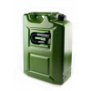 Kanister na benzín - Palivový plastový kanister, 20L, oválne, čierne (Palivový plastový kanister, 20L, oválne, čierne)