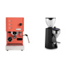 Profitec GO, red + Rocket Espresso SUPER FAUSTO, black
