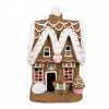 Clayre & Eef Vianočná perníková chalúpka s Led svetielkami Gingerbread House - 22*18*39 cm - Clayre & Eef