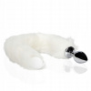 Ouch! Fox Tail with Metal Butt Plug White