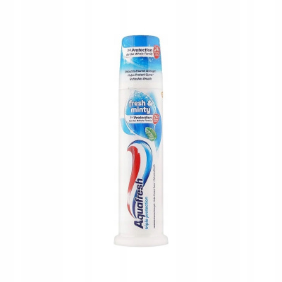 Aquafresh Family Protection Fresh & Mint zubná pasta s dávkovačom 100 ml