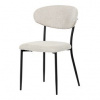 BONTEC Jedálenská stolička, béžová, látka bouclé, CT-W1021 CRM2 Farba: Béžová