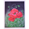 Vlčí mak 30 x 40 cm - ručne maľovaný obraz