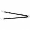 Trixie Nylonová rozdvojka - pásky s karabínami 40-70 cm/15 mm, - čierna