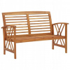 Záhradný stôl, stolík - Vidaxl Garden Bench, 119 cm, tuhé drevo Acacia (Vidaxl Garden Bench, 119 cm, tuhé drevo Acacia)