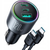 Nabíjačka do auta Joyroom 2xUSB-C 1xUSB-A 120W QC PD + kábel USB-C 1,2 m