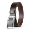 Kožený opasok NICKEL CORE s brzdovou prackou, 3,5 cm, Tmavo hnedý (VNICKEL-CORE-TH)