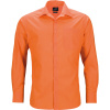 James & Nicholson Košile JN 642, popelínová, business, dlouhý rukáv COT02064223502-orange M Oranžová