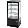 Černá chladící výstavní vitrina 78 l s LED osvětlením | STALGAST, 852174 černý