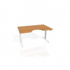 Pracovný stôl Motion Ergo, ZO, 2S, 180x70,5-120,5x90 cm, jelša/biela