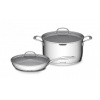 G21 Gourmet Miracle s cedníkom, 4 diely, nerez/greblón G21-04PH-MR