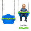 Hojdačka vedro Małpiszon plast 40 kg 18 m+ (Hojdačka King s reťazou - modrá)