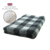DRYBED Premium Vet Bed Káro čierny + biely 100 x 75 cm