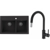 Set Alveus (dřez Atrox 50 Black 91 + baterie Delos Black 91) SETA22295
