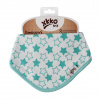 Kikko Bambusová detská slintáčka/šatka Little Stars Turquoise