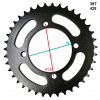 Rozeta pitbike 39 zubov pre reťaz 428