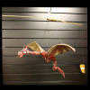 Veľký Červený Závesný Lietajúci Drak 46cm Varianta: Veľký Červený Závesný Lietajúci Drak 46cm