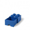 LEGO® úložný box so šuplíkom 250x250x180mm modrý